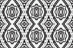 Motif folklore pattern Seamless Mughal architecture Motif embroidery, Pixel Ikat embroidery Design for Print vyshyvanka placemat quilt sarong sarong beach kurtis Indian motifs vector
