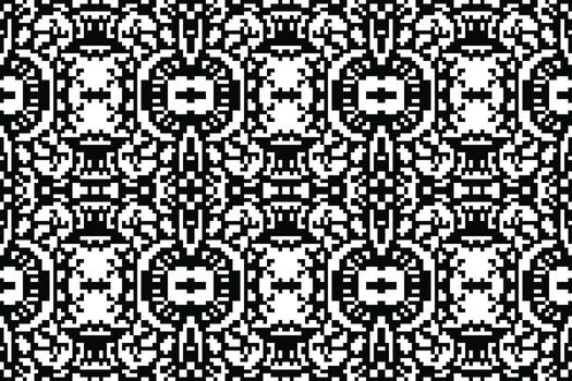 motivo folklore modelo sin costura escandinavo modelo motivo bordado, píxel ikat bordado diseño para impresión escandinavo modelo sari étnico natividad gitano modelo vector