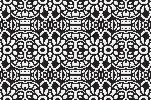 Patchwork pattern Seamless Bandana print silk Motif embroidery, Pixel Ikat embroidery Design for Print tapestry floral kimono repeat pattern lacing spanish motif vector