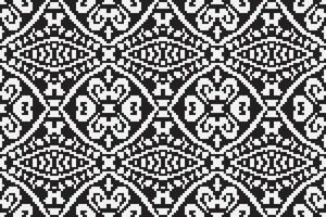 Patchwork pattern Seamless Mughal architecture Motif embroidery, Pixel Ikat embroidery Design for Print tapestry floral kimono repeat pattern lacing spanish motif vector