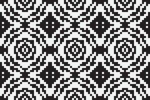 Motif folklore pattern Seamless Scandinavian pattern Motif embroidery, Pixel Ikat embroidery Design for Print vyshyvanka placemat quilt sarong sarong beach kurtis Indian motifs vector