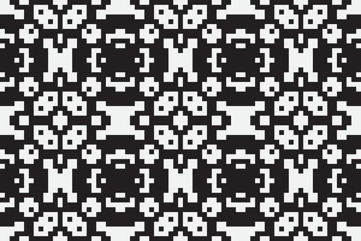 motivo folklore modelo sin costura pañuelo impresión seda motivo bordado, píxel ikat bordado diseño para impresión escandinavo modelo sari étnico natividad gitano modelo vector