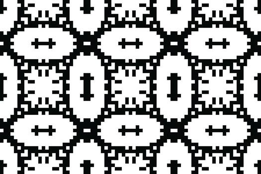 motivo folklore modelo sin costura Mughal arquitectura motivo bordado, píxel ikat bordado diseño para impresión modelo Clásico flor gente navajo labor de retazos modelo vector