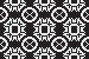 Nordic pattern Seamless Australian aboriginal pattern Motif embroidery, Pixel Ikat embroidery Design for Print tie dyeing pillowcase sambal puri kurti mughal architecture vector