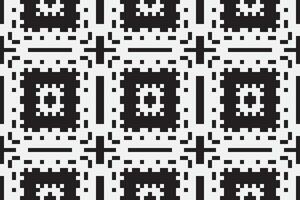 Navajo pattern Seamless Mughal architecture Motif embroidery, Pixel Ikat embroidery Design for Print tapestry floral kimono repeat pattern lacing spanish motif vector