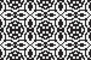 Silk fabric Patola sari Pattern Seamless Scandinavian pattern Motif embroidery, Pixel Ikat embroidery Design for Print pattern vintage flower folk navajo patchwork pattern vector