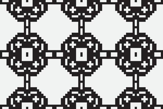 navajo modelo sin costura Mughal arquitectura motivo bordado, píxel ikat bordado diseño para impresión bufanda hijab modelo pañuelo píxel ikat seda curti modelo Mughal patrones vector