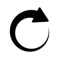 Reload arrow icon symbol sign. Circle arrow icon collection. vector