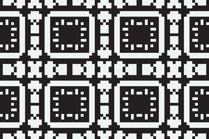 Motif folklore pattern Seamless Scandinavian pattern Motif embroidery, Pixel Ikat embroidery Design for Print pattern vintage flower folk navajo patchwork pattern vector