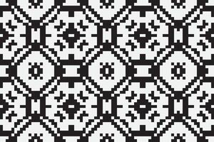 Patchwork pattern Seamless Mughal architecture Motif embroidery, Pixel Ikat embroidery Design for Print tapestry floral kimono repeat pattern lacing spanish motif vector