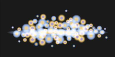 a black background with many small circles vector