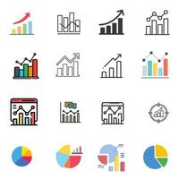 Graphs and Charts icon vector