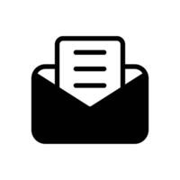 email symbol with a document icon vector