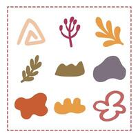 Abstract Shapes Pattern Illustration Nature Simple for decoration vector