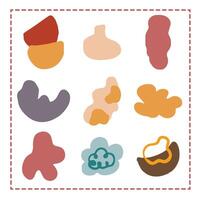 Abstract Shapes Pattern Illustration Nature Simple for decoration vector