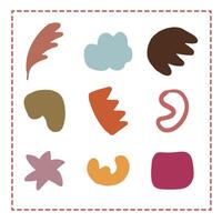 Abstract Shapes Pattern Illustration Nature Simple for decoration vector