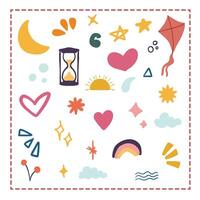 Abstract Shapes Pattern Illustration Nature Simple for decoration vector