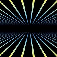 abstract futuristic background with vision perspective. Retro design - fashion 80-90s. Color striped neon infinity surface vector