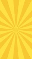 Yellow vertical banner with Sun rays, cellphone background, lines background, light vector