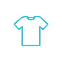 Simple Men T-Shirt icon. Isolated on white background. From blue icon set. vector