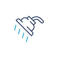 shower colored line icon design good for web or mobile app vector
