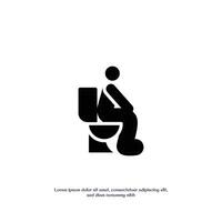 defecate solid icon design good for web or mobile app vector