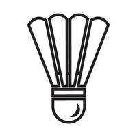 shuttlecock badminton icon vector