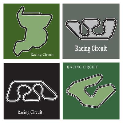 Racing circuit icon
