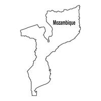Mozambique map design vector