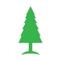 fir tree icon. vector