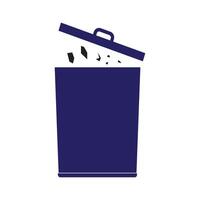 trash can icon vector