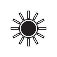 sun icon design vector