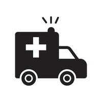 ambulance icon design vector