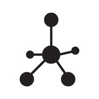 molecule icon design vector