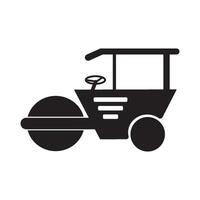 asphalt roller icon vector