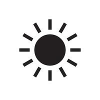 sun icon design vector