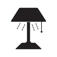 table lamp icon vector