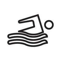 swim icon design vector