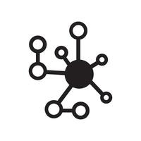 molecule icon design vector