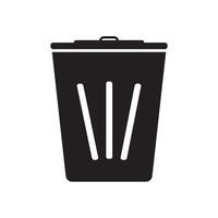 trash can icon vector