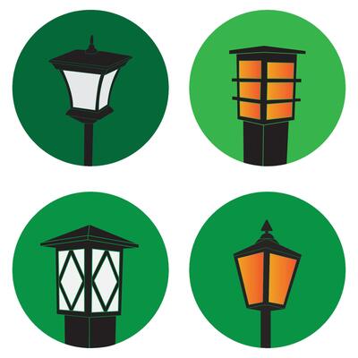 Garden lamp logo
