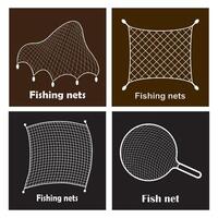 Fishing net icon vector