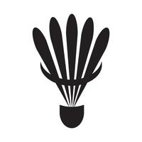 shuttlecock badminton icon vector