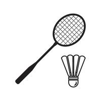 badminton racket icon vector
