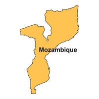 Mozambique map design vector