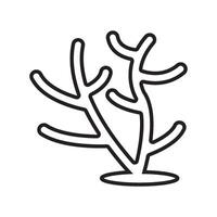 coral reef icon vector