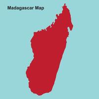 Madagascar map icon vector