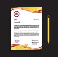 Modern Corporate letterhead template design. vector