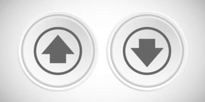 Download And Upload Arrow Icon Button Set Design Illustration vector
