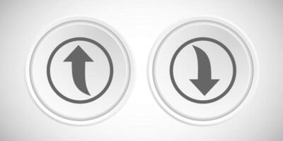 Download And Upload Arrow Icon Button Set Design Illustration vector